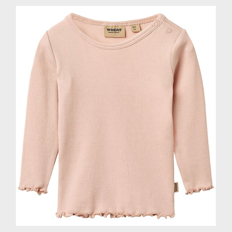 Wheat Bluse - Rib - Ida - Powder