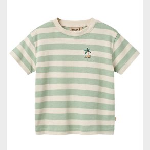 Wheat T-shirt - Liam - Mint Stripe