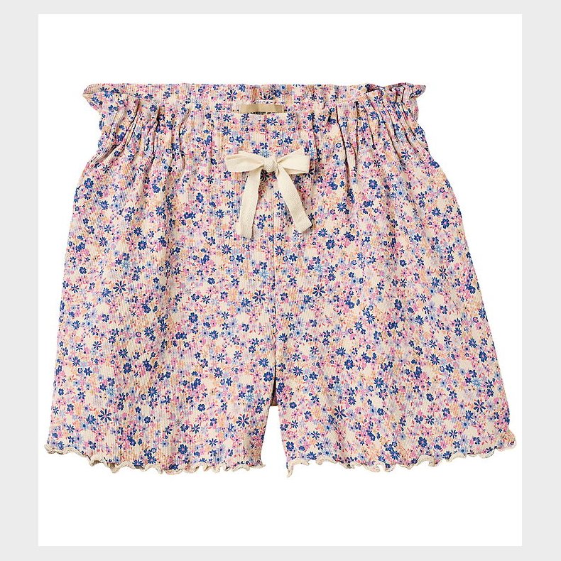 Wheat Shorts - Rib - Ina - Pink Blue Flower