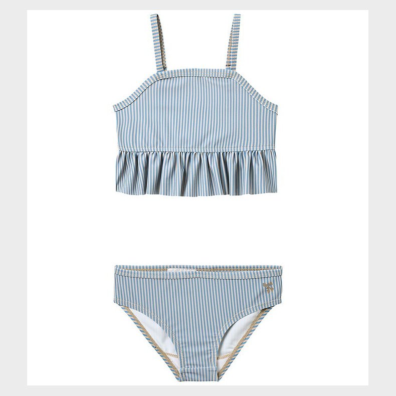 Wheat Bikini - UV40+ - L�rke - Blue Swim Stripe