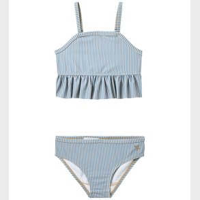 Wheat Bikini - UV40+ - L�rke - Blue Swim Stripe