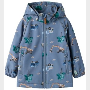 Name It Softshelljakke m. Fleece - NmmAlfa08 - Flint Stone/Work