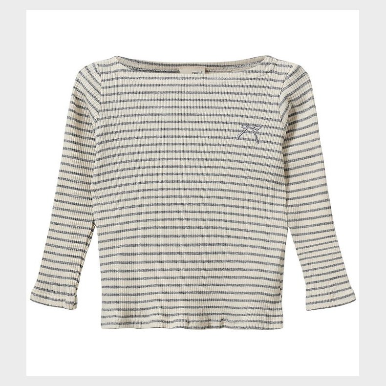 Sofie Schnoor Bluse - Rib - StephieKB - Grey Striped