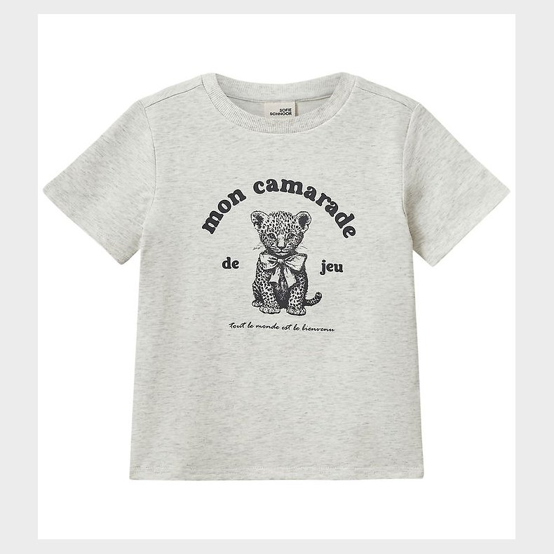 Sofie Schnoor T-shirt - EllieKB - Light Grey Melange