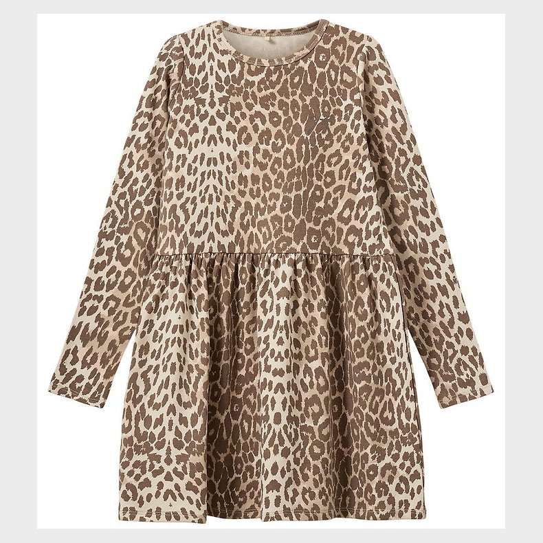 Sofie Schnoor Kjole - Bomuld/Viskose - BerraKB - AOP Beige Leopa
