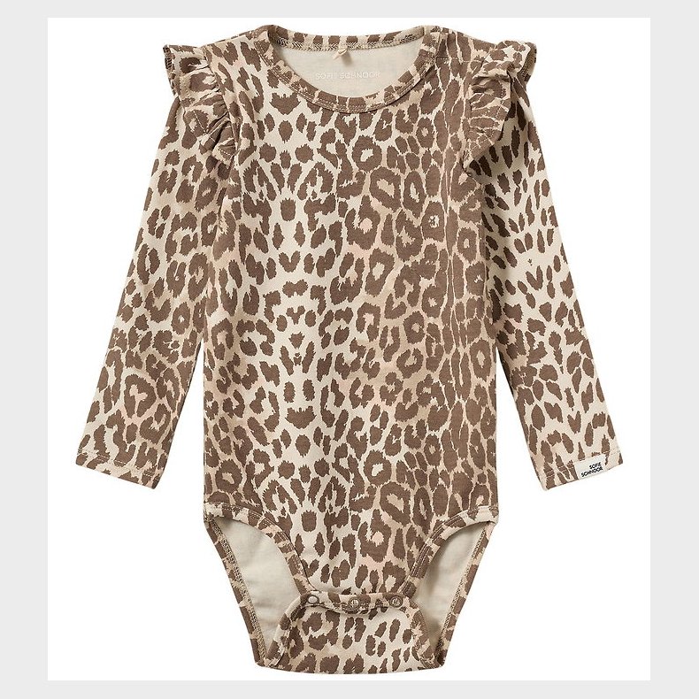 Sofie Schnoor Body l/� - Bomuld/Viskose - DicteKB - AOP Beige Le