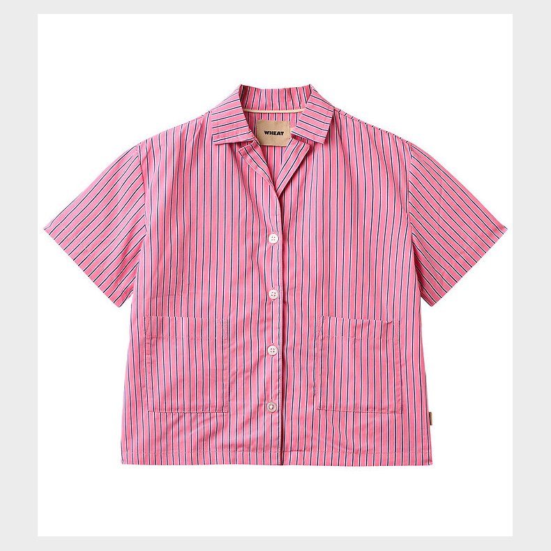 Wheat Skjorte k/� - Vilma - Pink Stripe