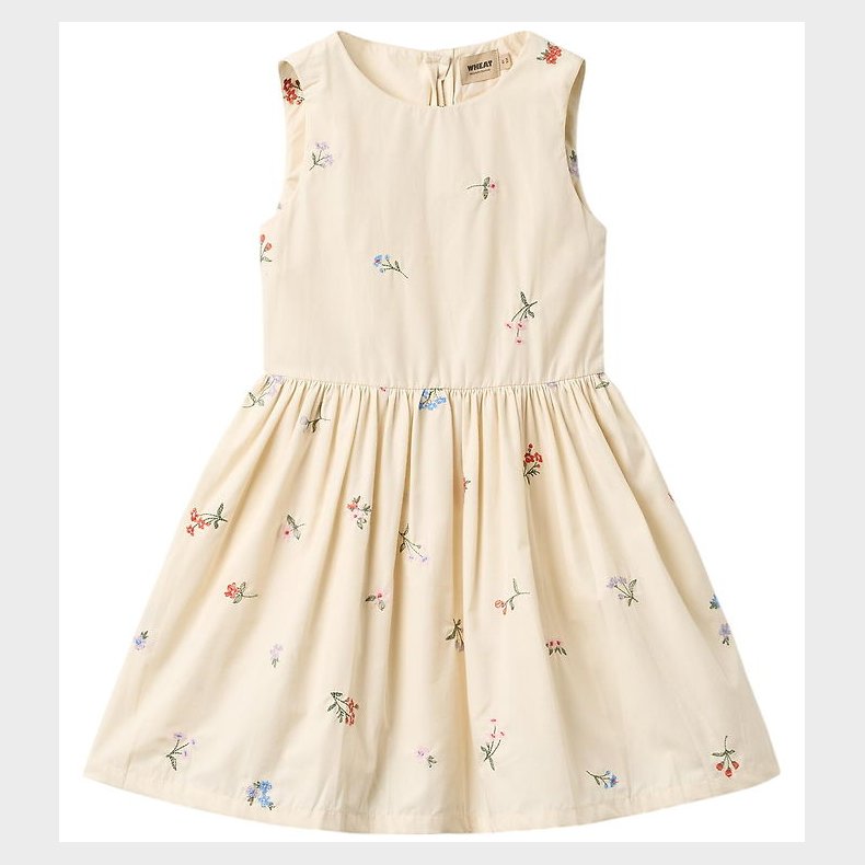 Wheat Kjole - Thelma - Ivory Embroidery Flowers
