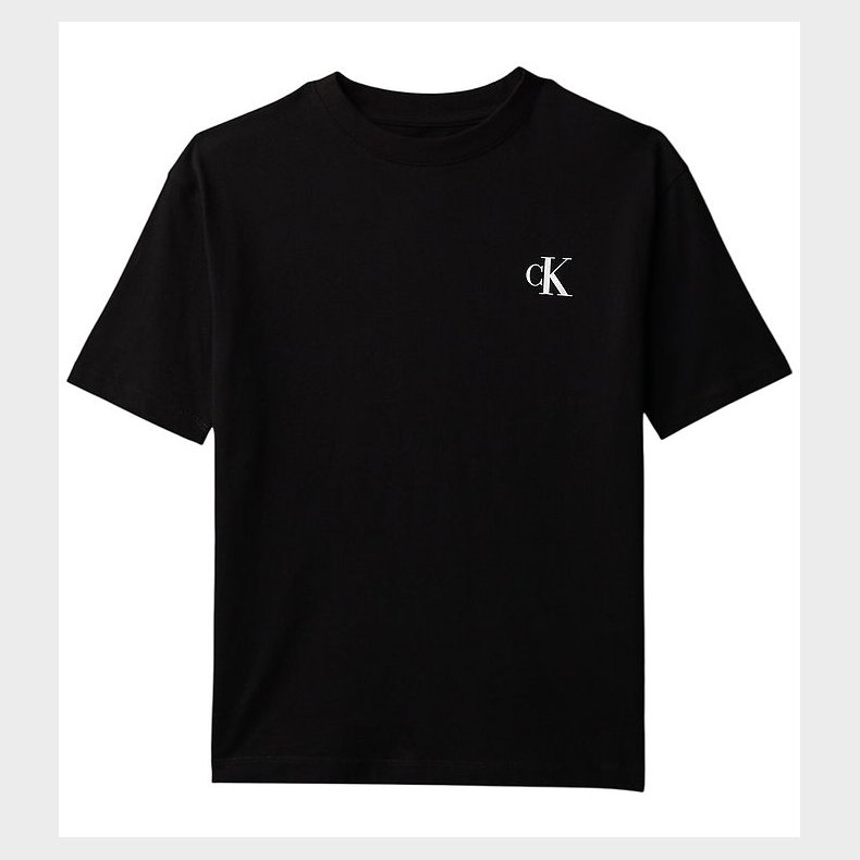 Calvin Klein T-shirt - Monogram - Sort m. Print