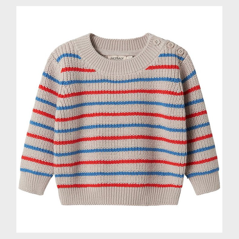 MarMar Bluse - Strik - Teno B - Tomato Mix Stripe