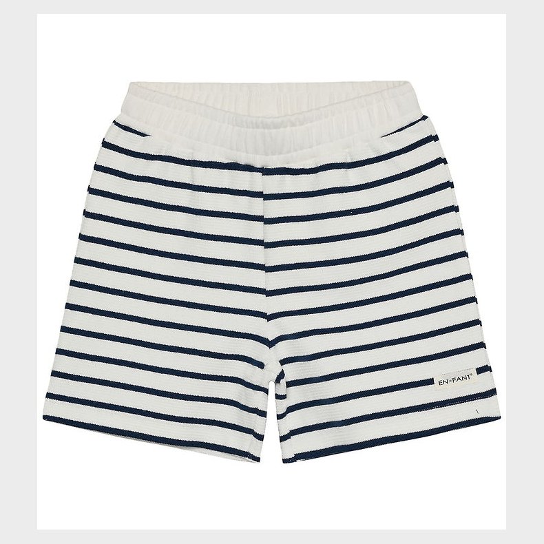 En Fant Sweatshorts - Stripe - Medieval Blue