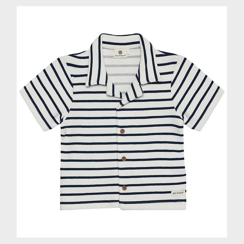 En Fant T-shirt - Stripe - Medieval Blue