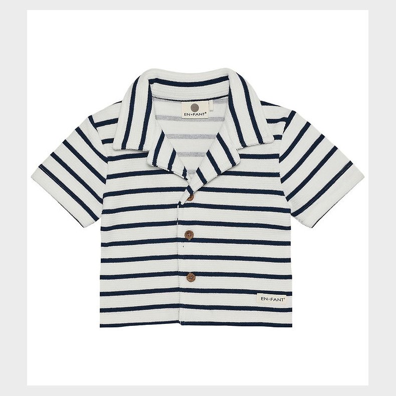 En Fant T-shirt - Stripe - Medieval Blue
