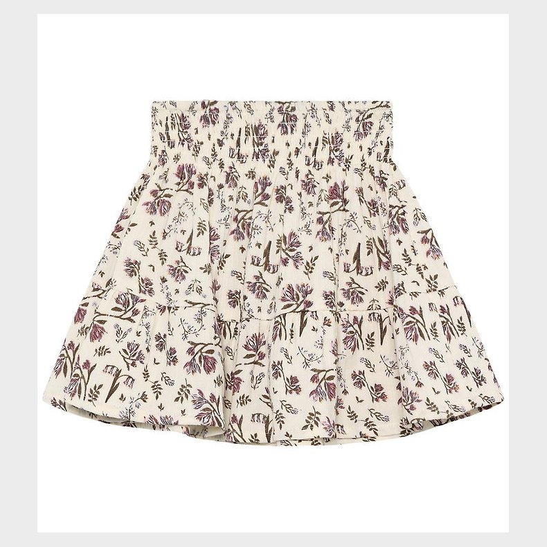 En Fant Nederdel - Floral Woven - Eggnog