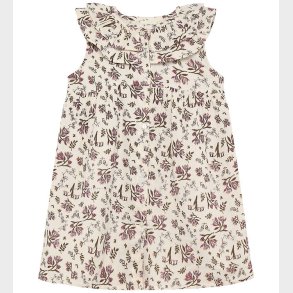 En Fant Kjole - Floral Woven - Eggnog
