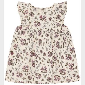 En Fant Kjole - Floral Woven - Eggnog