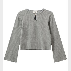 Sofie Schnoor Bluse - Rib - BailoSY - Grey Melange
