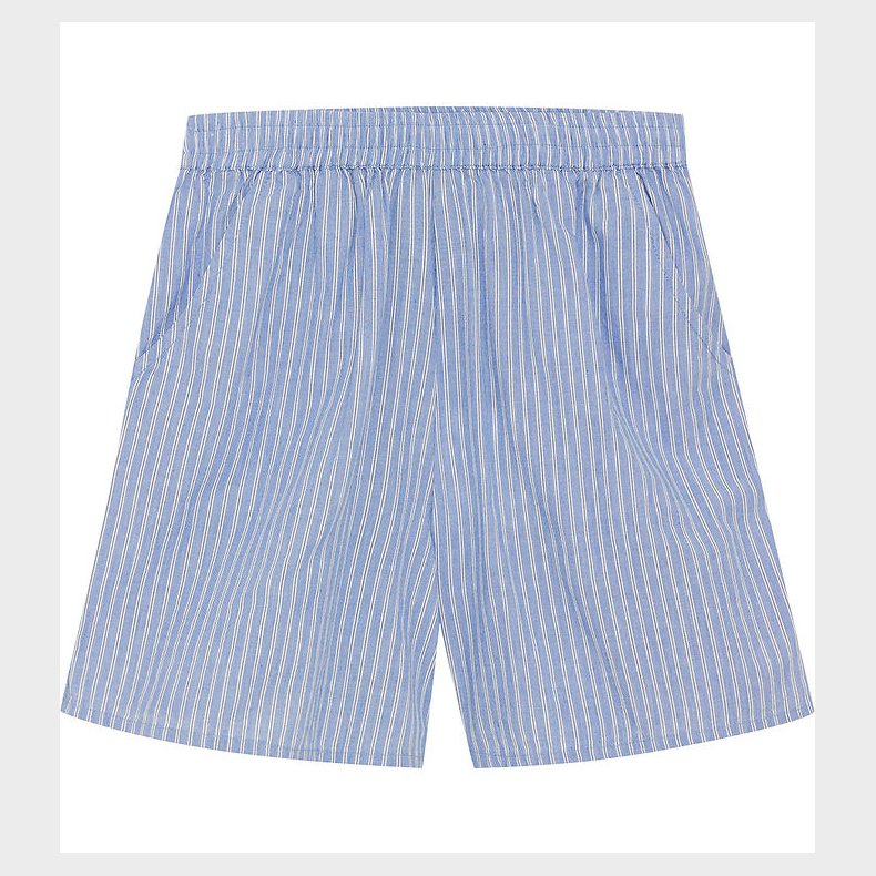 Creamie Shorts - Woven Stripe - Blue Lustre