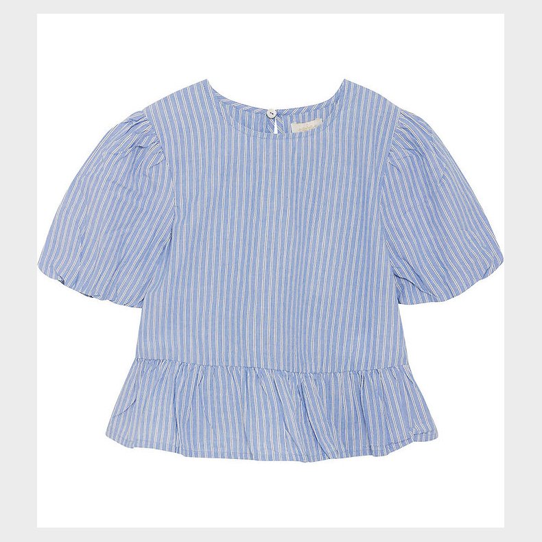 Creamie Top - Woven Stripe - Blue Lustre