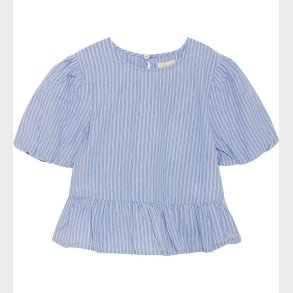 Creamie Top - Woven Stripe - Blue Lustre