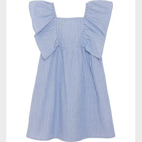 Creamie Kjole - Woven Stripe - Blue Lustre