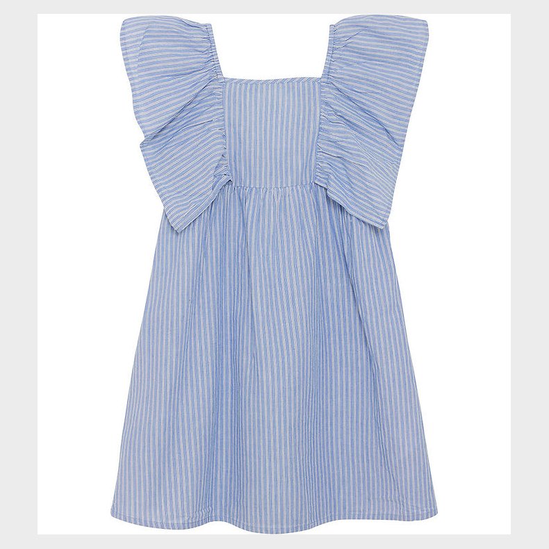 Creamie Kjole - Woven Stripe - Blue Lustre