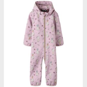 Name It Softshelldragt m. Fleece - NbfAlfa08 - Keepsake Lilac/Fl