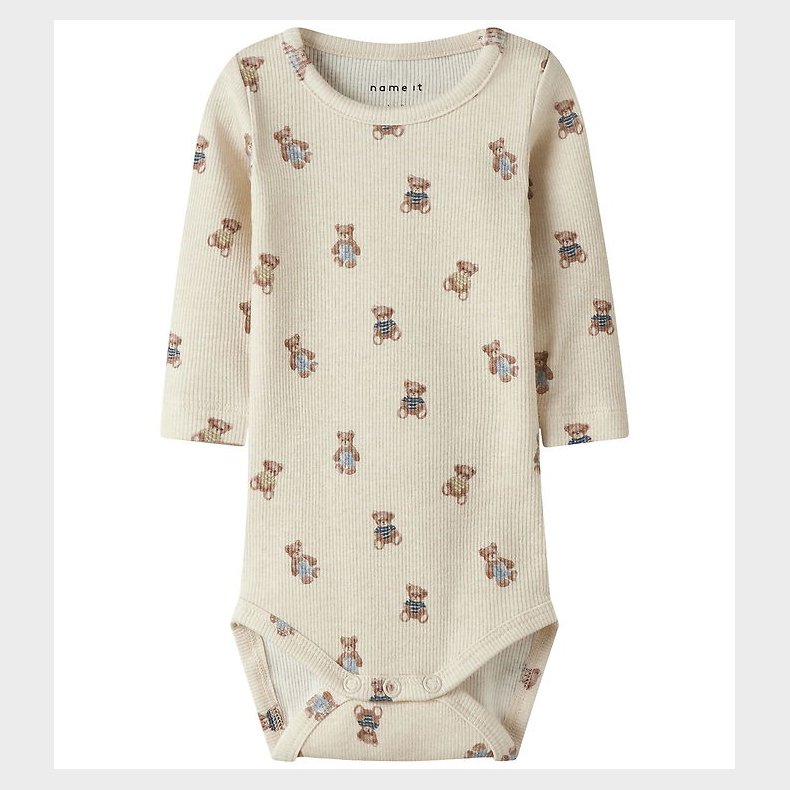 Name it Body l/� - Rib - Bomuld/Modal - NbmDenkab - Peyote Melan