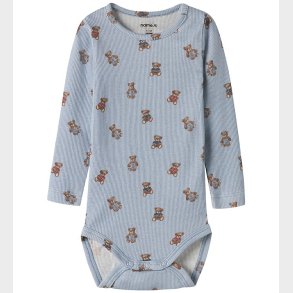 Name It Body l/� - Rib - Bomuld/Modal - NbmDenkab - Blue Fog