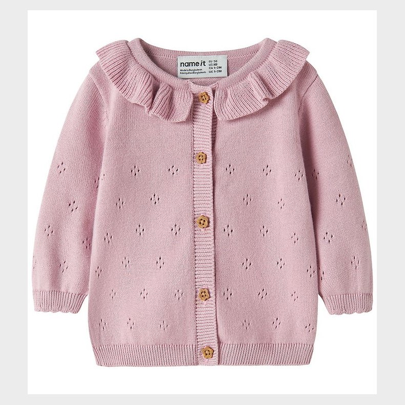 Name it Cardigan - Strik - NbfDiame - Fragrant Lilac