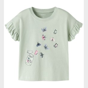 Name It T-shirt - NmfVilena - Pale Aqua/Butterfly Jar