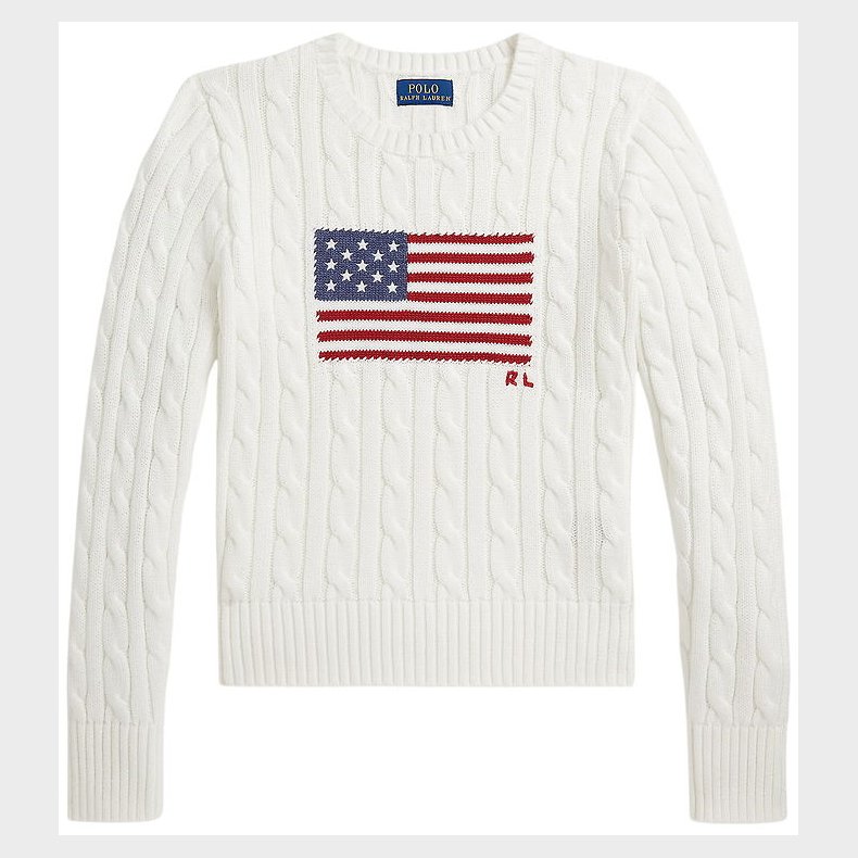 Polo Ralph Lauren Bluse - Strik - Deckwash White Multi