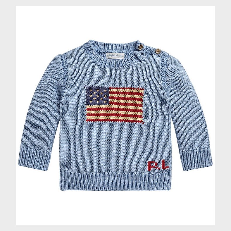 Polo Ralph Lauren Bluse - Strik - Blue Heather