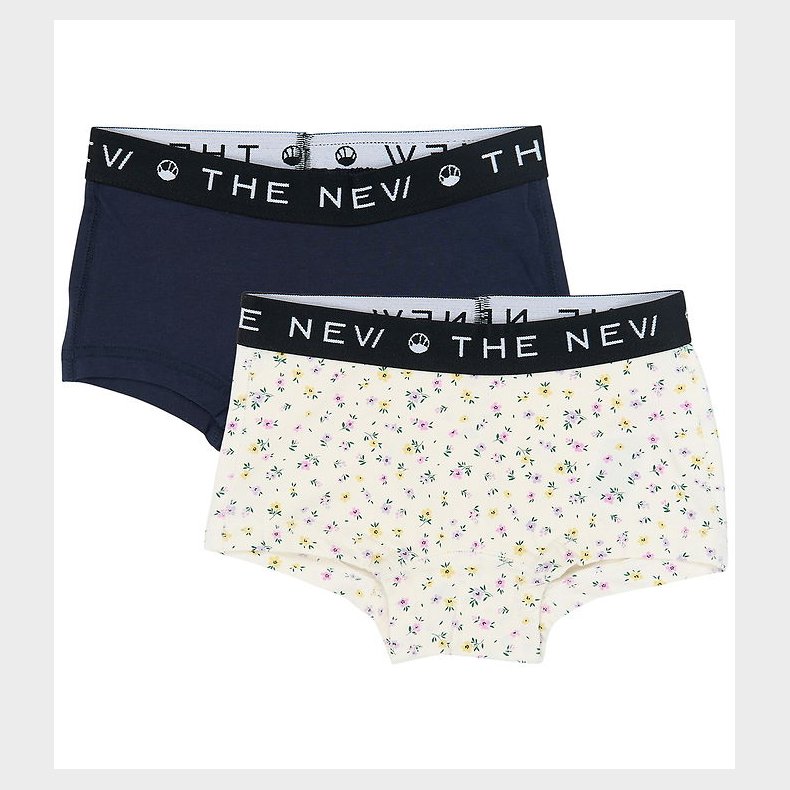 The New Hipsters - 2-pak - Navy Blazer/Hvid m. Blomster