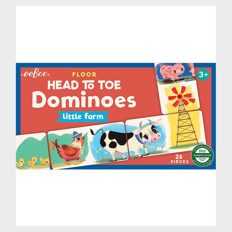 Eeboo Spil - Domino - Bondeg�rden