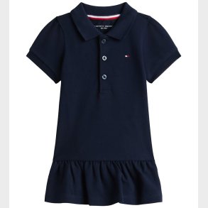 Tommy Hilfiger Kjole - Pique Polo - Dark Night Navy Blue