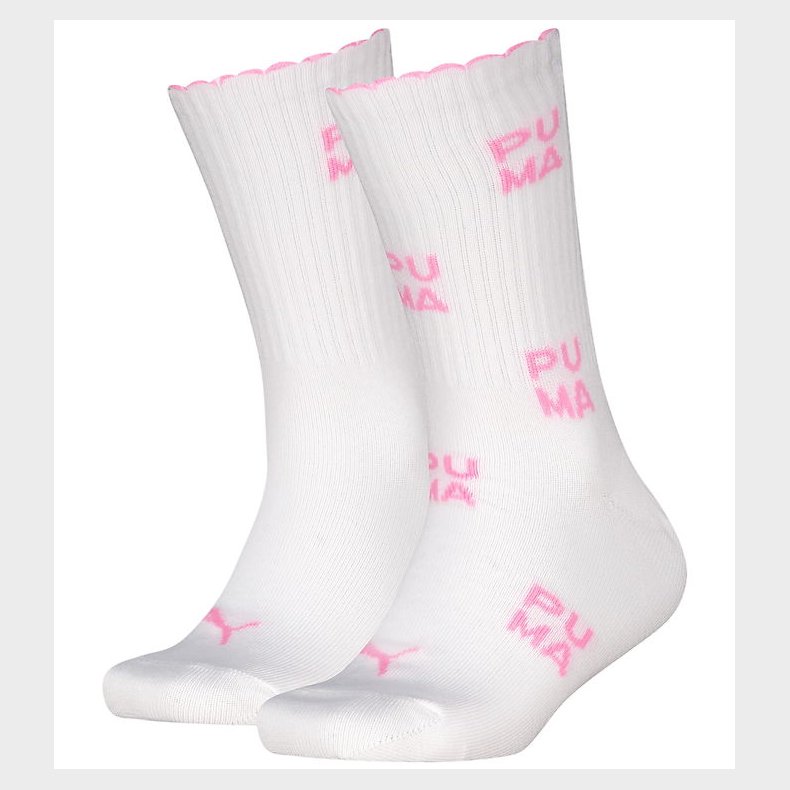 Puma Str�mper - 2-pak - Hvid/Pink
