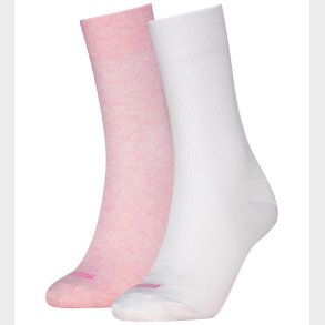 Puma Str�mper - 2-pak - Hvid/Pink