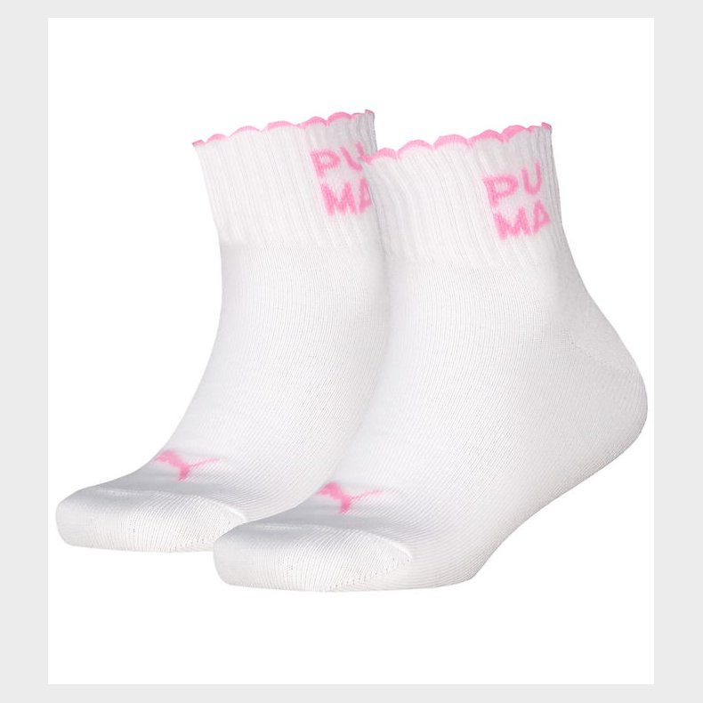 Puma Str�mper - 2-pak - Hvid/Pink