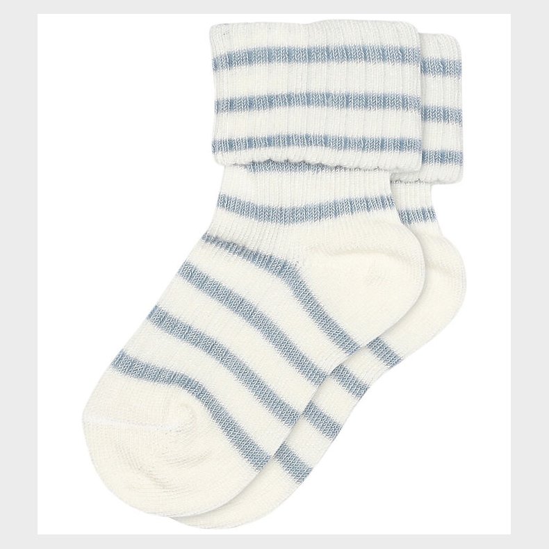 MP Str�mper - Viskose/Bambus - Rib - Kallie - Dusty Blue