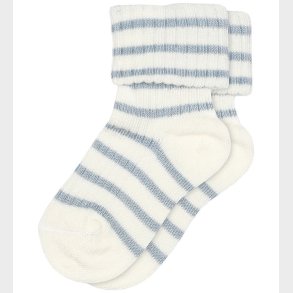 MP Str�mper - Viskose/Bambus - Rib - Kallie - Dusty Blue