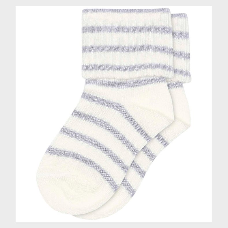 MP Str�mper - Viskose/Bambus - Rib - Kallie - Lavender Sky