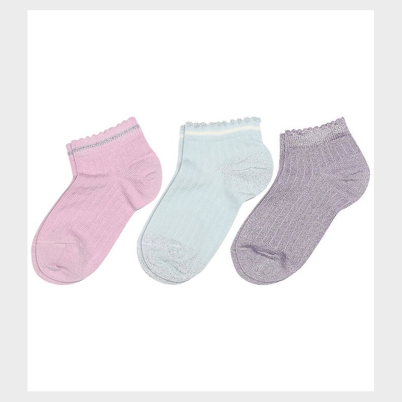 MP Ankelstr�mper - Rib - 3-pak - Petra - Multicolor