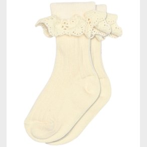 MP Str�mper - Rib - Lisa - Cream m. Blonde