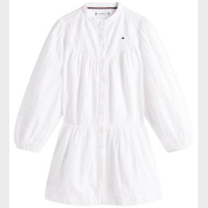 Tommy Hilfiger Kjole - Broderie Anglaise - Hvid
