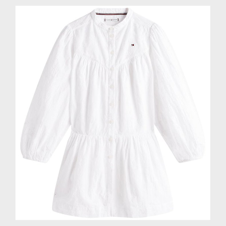 Tommy Hilfiger Kjole - Broderie Anglaise - Hvid