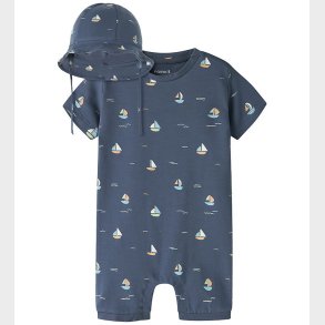 Name it Heldragt m. Solhat - NbmVroels - Vintage Indigo/Boat