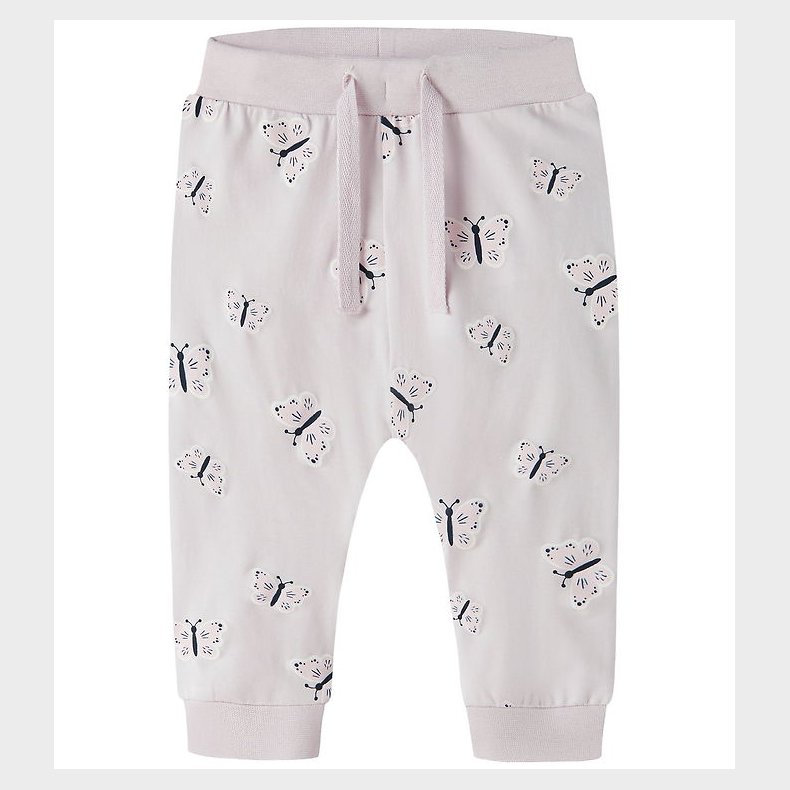 Name It Bukser - NbfVandora - Lavender Fog/Butterfly