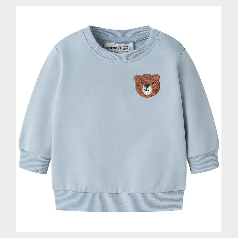 Name It Sweatshirt - NbmDaddel - Blue Fog