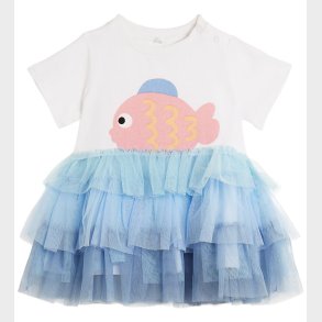 Stella McCartney Kids Kjole - Hvid/Bl�